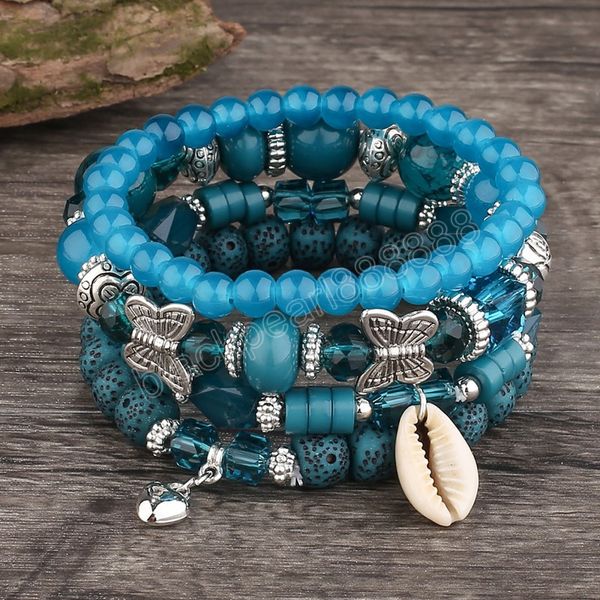 korean bohemian ethnic crystal beads strand bracelets women girls butterfly shell charm elastic rope bracelet jewelry, Golden;silver
korean bohemian ethnic crystal beads strand bracelets women girls butterfly shell charm elastic rope bracelet jewelry, Golden;silver