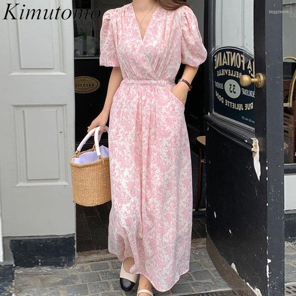 dresses kimutomo party gentle floral print folds split design long dress woman elegant cross v-neck high waist puff sleeves pleated, White;black
dresses kimutomo party gentle floral print folds split design long dress woman elegant cross v-neck high waist puff sleeves pleated, White;black