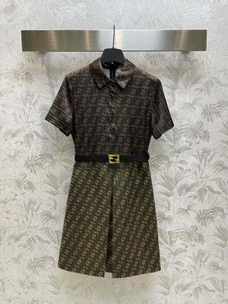 women designer dress summer dresses cardigan dress jacquard fabric double f patchwork full print old flower dresses womens designers clothin, Black;gray
women designer dress summer dresses cardigan dress jacquard fabric double f patchwork full print old flower dresses womens designers clothin, Black;gray