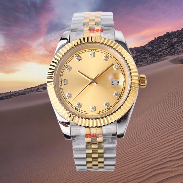 watches men gold watch automatic auto date wrist watch 36/41mm stainless steel 904l sapphire waterproof folding buckle montre de luxe busine, Slivery;brown
watches men gold watch automatic auto date wrist watch 36/41mm stainless steel 904l sapphire waterproof folding buckle montre de luxe busine, Slivery;brown