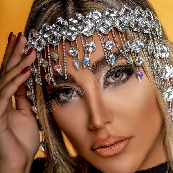 multi layered crystal ab color headpiece wedding head chain jewelry for women luxury rhinestone headband party gift, Slivery;golden
multi layered crystal ab color headpiece wedding head chain jewelry for women luxury rhinestone headband party gift, Slivery;golden