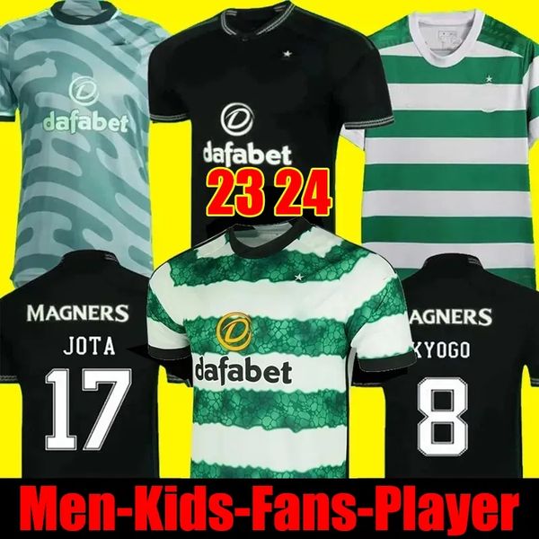 23 24 celtic soccer jerseys home away kyogo edouard 2023 2024 elyounoussi turnbull ajeti christie jota griffiths forrest player men kids kit, Black;yellow
23 24 celtic soccer jerseys home away kyogo edouard 2023 2024 elyounoussi turnbull ajeti christie jota griffiths forrest player men kids kit, Black;yellow