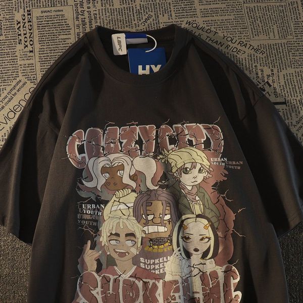 womens tshirt creative cartoon crack letter short sleeve tshirt for women oversize summer loose casual couple round neck clothes 230707, White
womens tshirt creative cartoon crack letter short sleeve tshirt for women oversize summer loose casual couple round neck clothes 230707, White