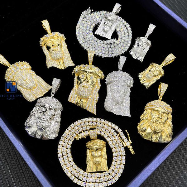 sterling silver 925 iced out hip hop rapper jewelry men diamond vvs moissanite jesus head pendant
sterling silver 925 iced out hip hop rapper jewelry men diamond vvs moissanite jesus head pendant