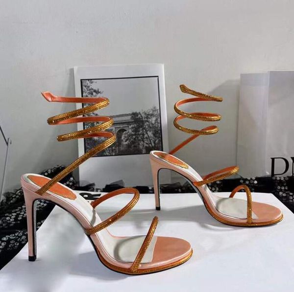 rhinestone snake strass stiletto sandals rene caovilla cleo 95mm evening shoes women's high heels ankle wraparound luxury designer shoe, Black
rhinestone snake strass stiletto sandals rene caovilla cleo 95mm evening shoes women's high heels ankle wraparound luxury designer shoe, Black