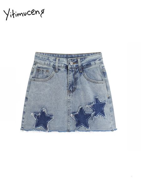 skirts yitimuceng high waisted mini skirt fashion spring summer vintage denim for women chic streetwear solid y2k 230707, Black
skirts yitimuceng high waisted mini skirt fashion spring summer vintage denim for women chic streetwear solid y2k 230707, Black