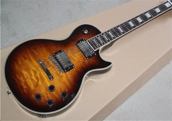 qulited maple custom sunburst electric guitar mahogany body rosewood & ebony fingerboard chrome hardware
qulited maple custom sunburst electric guitar mahogany body rosewood & ebony fingerboard chrome hardware