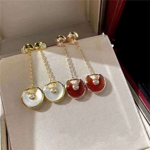 original designer carti amulet earrings 925 sterling silver plated 18k gold long peace charm, Golden;silver
original designer carti amulet earrings 925 sterling silver plated 18k gold long peace charm, Golden;silver