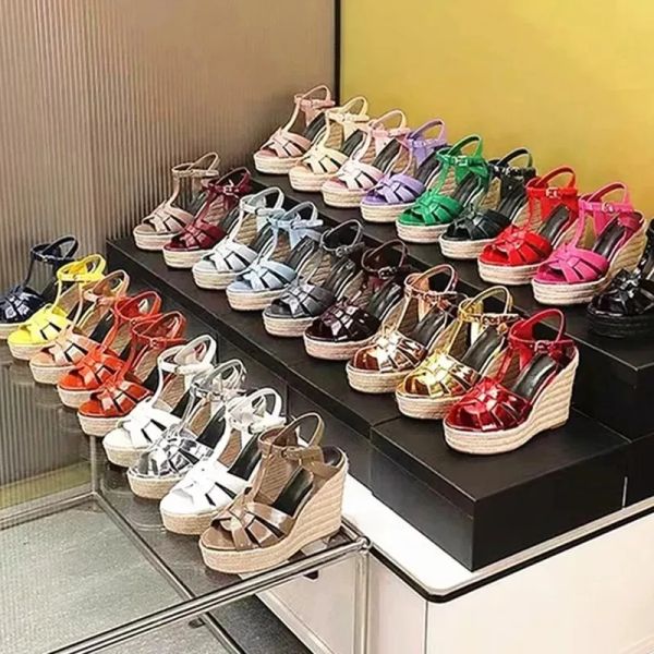 designer womens slippers wedge super heels high genuine leather red thick bottom sandals rope woven cross belt fishermans dress shoes luxury, Black
designer womens slippers wedge super heels high genuine leather red thick bottom sandals rope woven cross belt fishermans dress shoes luxury, Black
