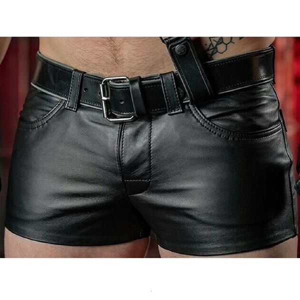 jeans men's slim pu leather shorts fiess sports punk style shorts (without belt) s5xl, Blue
jeans men's slim pu leather shorts fiess sports punk style shorts (without belt) s5xl, Blue