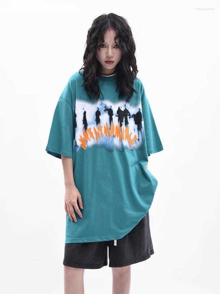 women's t shirts american retro chic designed cotton short sleeve shirt girls streetwear fashion loose letter grunge graphic print hara, White
women's t shirts american retro chic designed cotton short sleeve shirt girls streetwear fashion loose letter grunge graphic print hara, White