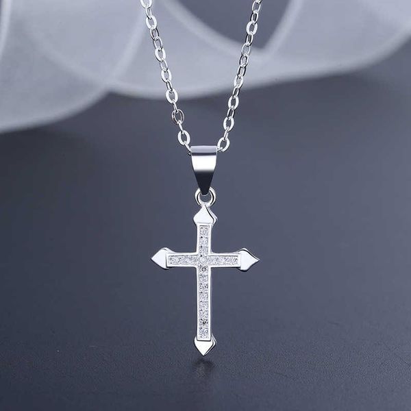 foot silver 990 hip hop simple cross pendant female cross chain geometric zircon small religious necklace, Black
foot silver 990 hip hop simple cross pendant female cross chain geometric zircon small religious necklace, Black