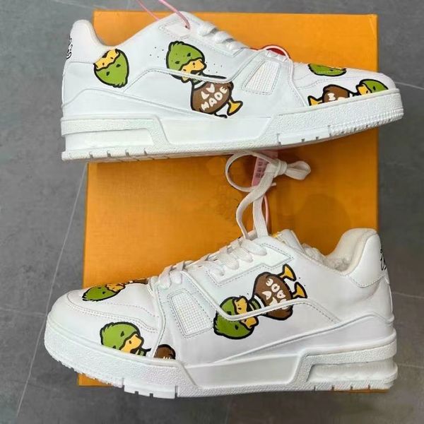 designer shoes fashion luxury brand trainer causal shoes artist co-branded milan limited edition low-lace-up fashion sneakers white, Black
designer shoes fashion luxury brand trainer causal shoes artist co-branded milan limited edition low-lace-up fashion sneakers white, Black