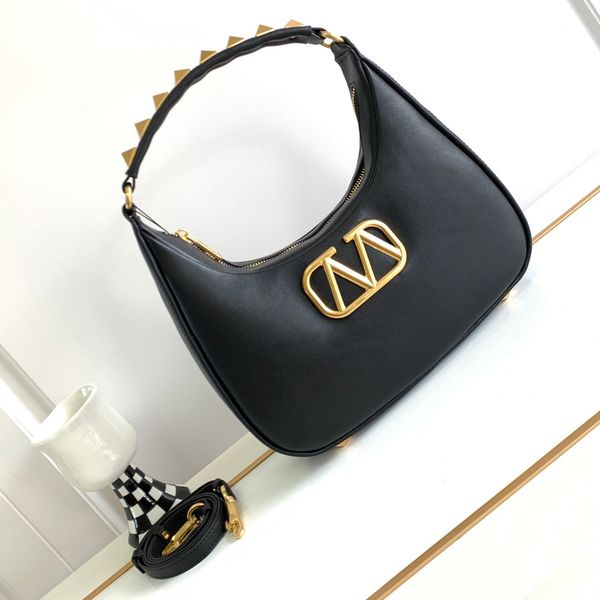 purse bag designer riveted women black hobo underarm fashion genuine leather layer lady cowhide shoulder bag luxurys
purse bag designer riveted women black hobo underarm fashion genuine leather layer lady cowhide shoulder bag luxurys