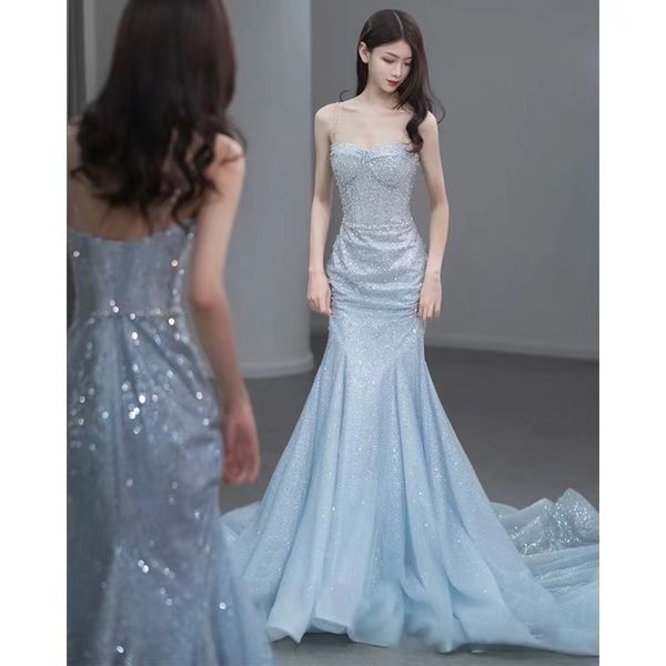 2023 plus size celebrity dress arabic aso ebi sky blue mermaid sequined prom dresses sheer neck feather luxurious evening formal party secon, Black
2023 plus size celebrity dress arabic aso ebi sky blue mermaid sequined prom dresses sheer neck feather luxurious evening formal party secon, Black