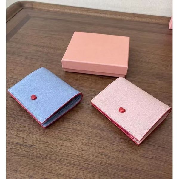fashion designer ladies two-fold heart leather solid color short purse ladies original case card holder leather hand card bag, Red;black
fashion designer ladies two-fold heart leather solid color short purse ladies original case card holder leather hand card bag, Red;black