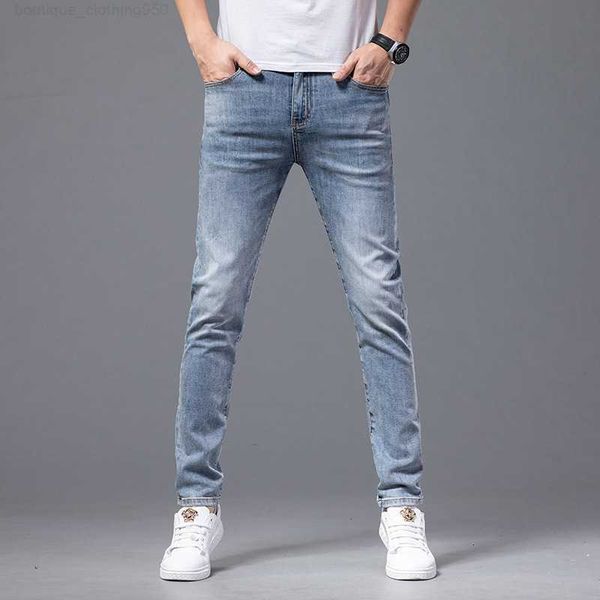 designer mens jeans spring mid waist blue denim micro elastic trousers cotton casual youth jeans
designer mens jeans spring mid waist blue denim micro elastic trousers cotton casual youth jeans