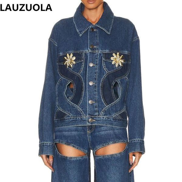 womens jackets fashion elegant cut out blue denim jacket women long sleeve casual 2 piece and jeans pant suit outfit 230707, Black;brown
womens jackets fashion elegant cut out blue denim jacket women long sleeve casual 2 piece and jeans pant suit outfit 230707, Black;brown