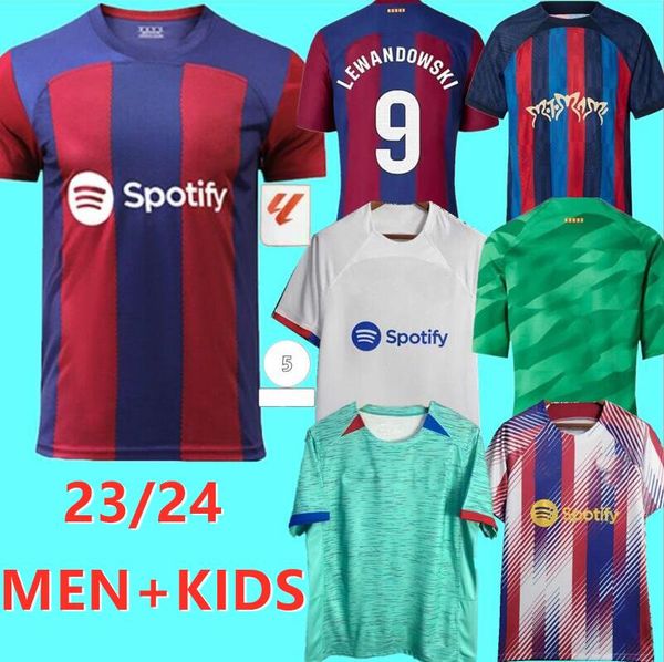 23 24 lewandowski gavi barcelonas soccer jerseys pedri rosalia 4th ansu fati de futbol camisetas raphinha football shirt men women barca kit, Black;yellow
23 24 lewandowski gavi barcelonas soccer jerseys pedri rosalia 4th ansu fati de futbol camisetas raphinha football shirt men women barca kit, Black;yellow