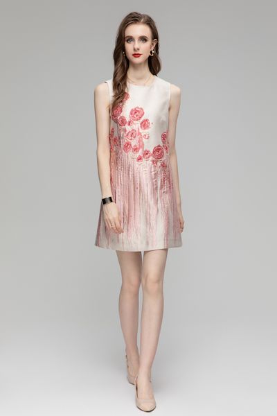 dress spring and autumn fashion printing round neck short sleeve elegant dress women's handmade beaded dress custom jacquard fabric s-x, Black
dress spring and autumn fashion printing round neck short sleeve elegant dress women's handmade beaded dress custom jacquard fabric s-x, Black