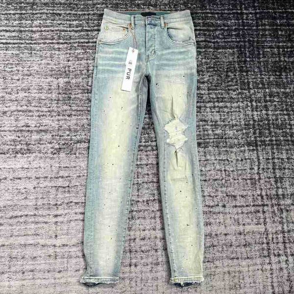 purple designer mens ripped straight regular denim tears loose pants washed old long hole stack jeans 0mal, Blue
purple designer mens ripped straight regular denim tears loose pants washed old long hole stack jeans 0mal, Blue