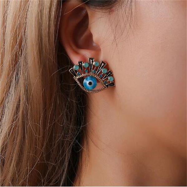 new fashion ethnic blue evil eyenail earrings women's vintage crystal statement earrings party jewelry gift ae1012, Golden
new fashion ethnic blue evil eyenail earrings women's vintage crystal statement earrings party jewelry gift ae1012, Golden