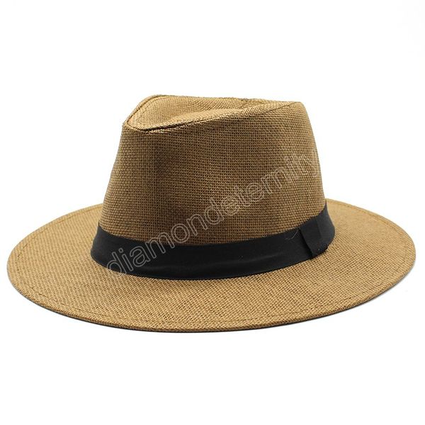 panama hat men classic summer straw jazz hat women beige outdoor casual ribbon sun protection hat unisex, Blue;gray
panama hat men classic summer straw jazz hat women beige outdoor casual ribbon sun protection hat unisex, Blue;gray
