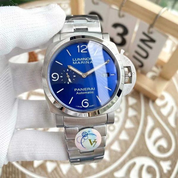 luxury mechanical watch panaral_ sapphire mirror swiss automatic movement size 44mm 904 steel strap w3d6, Slivery;brown
luxury mechanical watch panaral_ sapphire mirror swiss automatic movement size 44mm 904 steel strap w3d6, Slivery;brown