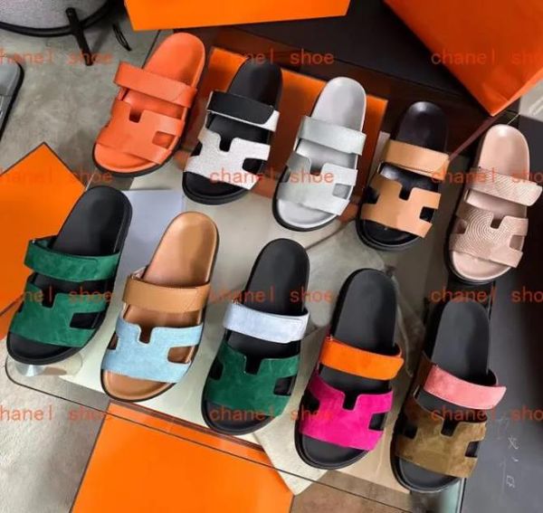 chypre sandals designer luxury chypre h slides slippers beach classic flat sandals summer lady beach outdoor leather flip flops men women fa, Black 
chypre sandals designer luxury chypre h slides slippers beach classic flat sandals summer lady beach outdoor leather flip flops men women fa, Black