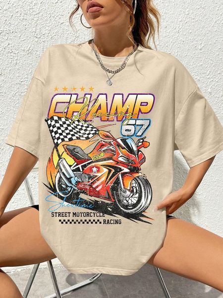 womens tshirt champ 67 street motorcycle racing showtime female tshirt fashion casual tshirt street hip hop short sleeve summer loose clothe, White
womens tshirt champ 67 street motorcycle racing showtime female tshirt fashion casual tshirt street hip hop short sleeve summer loose clothe, White