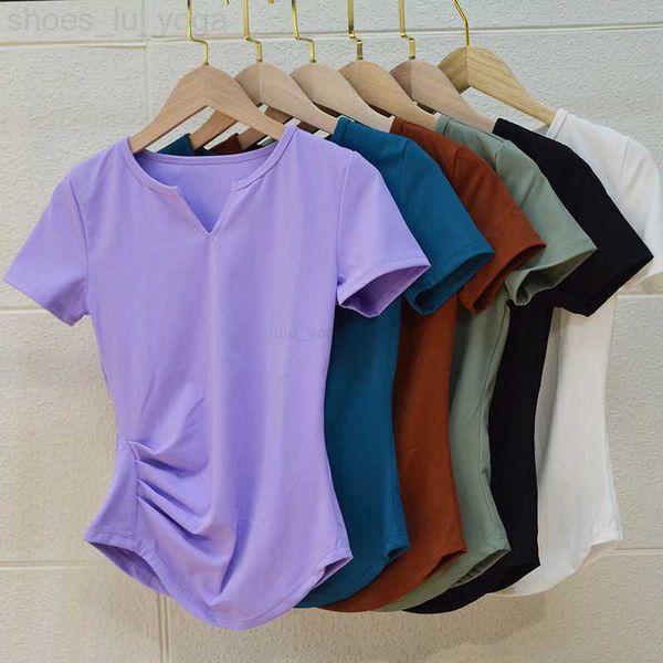 lu women's yoga sports short sleeve tight crop t-shirt v neck beauty back fitness yd114
lu women's yoga sports short sleeve tight crop t-shirt v neck beauty back fitness yd114