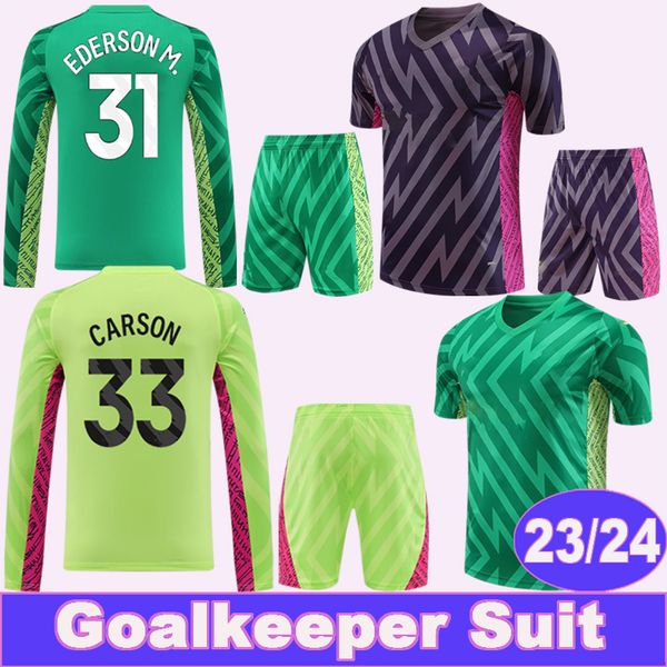 23 24 #33 carson goalkeeper long sleeve mens set soccer jerseys #18 ortega moreno #31 ederson m. goalkeeper suit football shirt short unifor, Black;yellow
23 24 #33 carson goalkeeper long sleeve mens set soccer jerseys #18 ortega moreno #31 ederson m. goalkeeper suit football shirt short unifor, Black;yellow