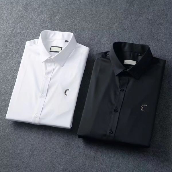 designer long sleeve shirt men women summer business casual men's lapel short shirt fashion design shirt men's size -3xl, White;black
designer long sleeve shirt men women summer business casual men's lapel short shirt fashion design shirt men's size -3xl, White;black