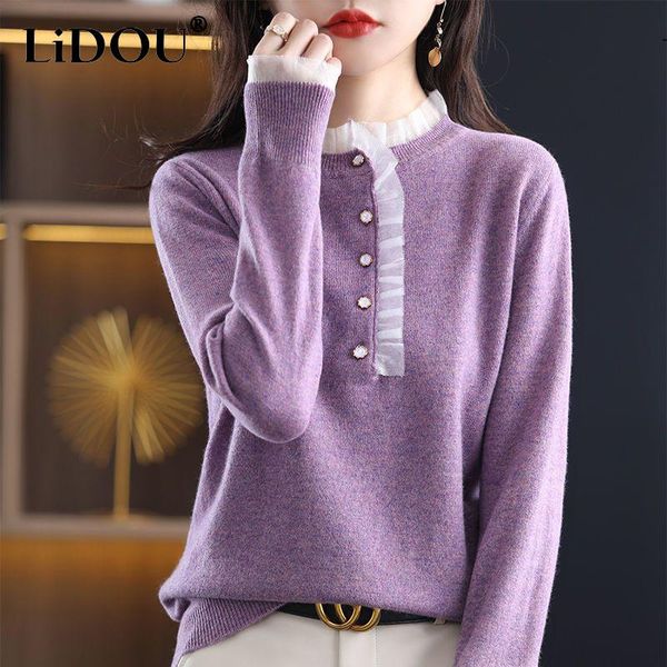 sweaters autumn winter elegant fashion sweet lace patchwork sweaters women loose casual pullover ladies knitting allmatch jumpers, White;black
sweaters autumn winter elegant fashion sweet lace patchwork sweaters women loose casual pullover ladies knitting allmatch jumpers, White;black