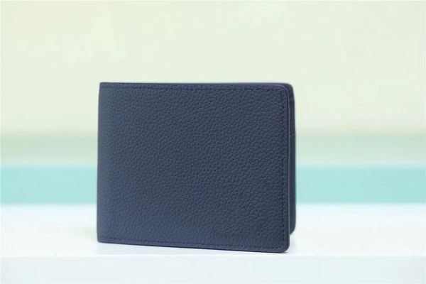 m81882 m81880 men's new luxury cowhide short wallet card bag, Red;black