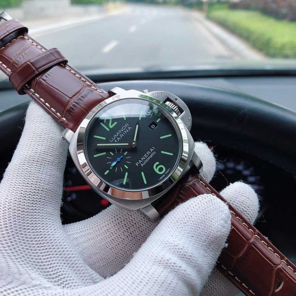 luxury mechanical watch panaral_ swiss automatic mechanical movement sapphire mirror size 44mm imported cowhide strap 2gq3, Slivery;brown
luxury mechanical watch panaral_ swiss automatic mechanical movement sapphire mirror size 44mm imported cowhide strap 2gq3, Slivery;brown