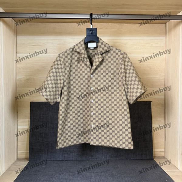 xinxinbuy men designer tee t shirt 23ss double letter jacquard fabric short sleeve cotton women white black blue khaki xs-xl, Black;brown
xinxinbuy men designer tee t shirt 23ss double letter jacquard fabric short sleeve cotton women white black blue khaki xs-xl, Black;brown