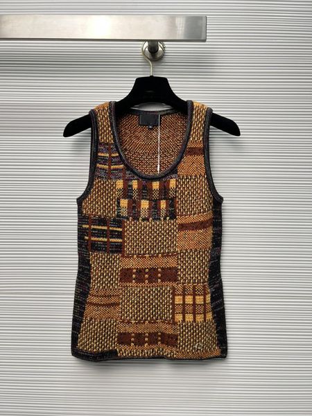 women's tanks & camis european fashion designer designed vintage contrast yarn knit vest, White
women's tanks & camis european fashion designer designed vintage contrast yarn knit vest, White