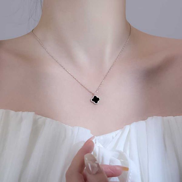 lucky four-leaf clover sterling silver necklace for new popular luxury niche design women's clavicle chain
lucky four-leaf clover sterling silver necklace for new popular luxury niche design women's clavicle chain