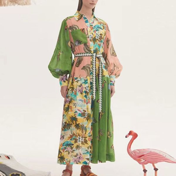 australian designer dress new women designer clothing ramie coconut tree print patchwork long sleeved lace up waist up holiday dress for wom, Black;gray
australian designer dress new women designer clothing ramie coconut tree print patchwork long sleeved lace up waist up holiday dress for wom, Black;gray