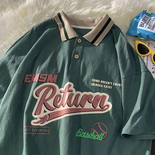 womens tshirt fashionable summer fresh harajuku polo t shirt vintage y2k loose fit men and women personality street short sleeve clothes 230, White
womens tshirt fashionable summer fresh harajuku polo t shirt vintage y2k loose fit men and women personality street short sleeve clothes 230, White