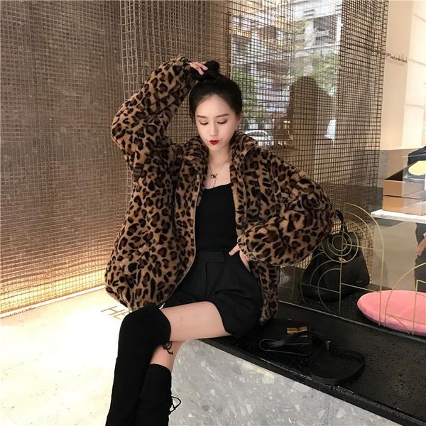 jeans women vintage leopard stand collar zipper outwear 2023 winter jacket lady loose oversized fuzzy coats female casual streetwear, Blue
jeans women vintage leopard stand collar zipper outwear 2023 winter jacket lady loose oversized fuzzy coats female casual streetwear, Blue