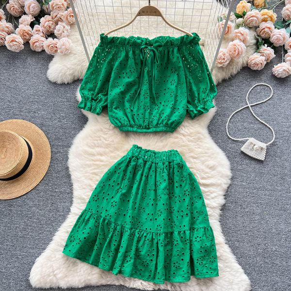 two piece dress women new fashion summer slash collar hollow short sleeve shirt + high waist skirt girl solid color two piece sets 2023, White
two piece dress women new fashion summer slash collar hollow short sleeve shirt + high waist skirt girl solid color two piece sets 2023, White