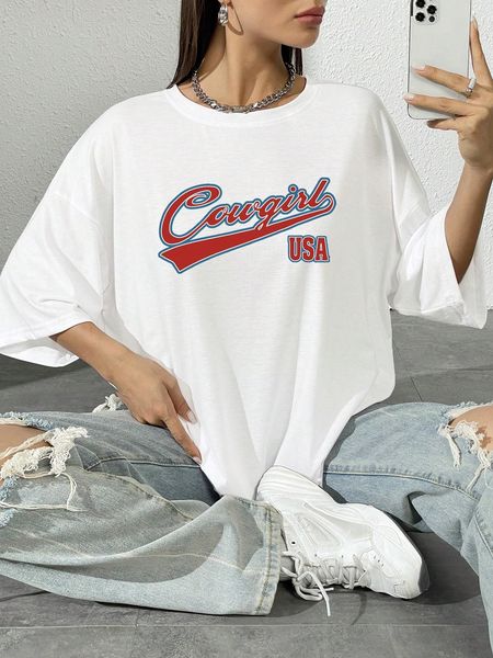 womens tshirt uppercase "usa" and red letter pattern tshirts female casual soft fashion cotton tee clothing street summer short s, White
womens tshirt uppercase "usa" and red letter pattern tshirts female casual soft fashion cotton tee clothing street summer short s, White