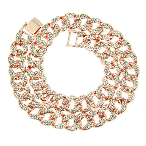 designer jewelry 18inch 45cm wide 1.5cm cuban link chain mens iced out miami cuban necklace silver/gold bling diamond hip hop rapper night c
designer jewelry 18inch 45cm wide 1.5cm cuban link chain mens iced out miami cuban necklace silver/gold bling diamond hip hop rapper night c