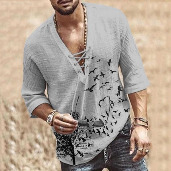 pants men's hollow out linen oversized shirt summer male deep v neck bandage men clothing casual solid color linen chemise, Black
pants men's hollow out linen oversized shirt summer male deep v neck bandage men clothing casual solid color linen chemise, Black
