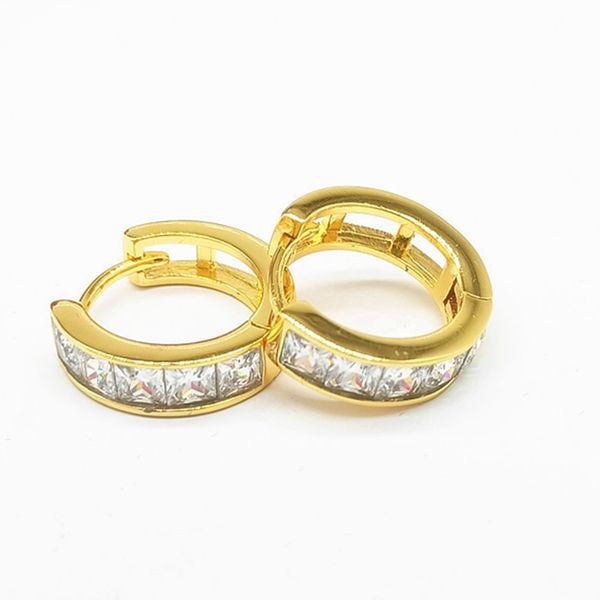 women hoop earrings square cut zircon inlaid fashion 18k gold color classic shiny jewelry gift, Golden;silver
women hoop earrings square cut zircon inlaid fashion 18k gold color classic shiny jewelry gift, Golden;silver