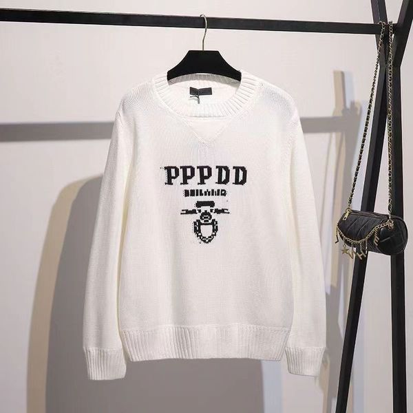 designer sweater women knit sweater woman clothes autumn and winter casual letter jacquard sweater round neck loose fashion sweaters, White;black
designer sweater women knit sweater woman clothes autumn and winter casual letter jacquard sweater round neck loose fashion sweaters, White;black