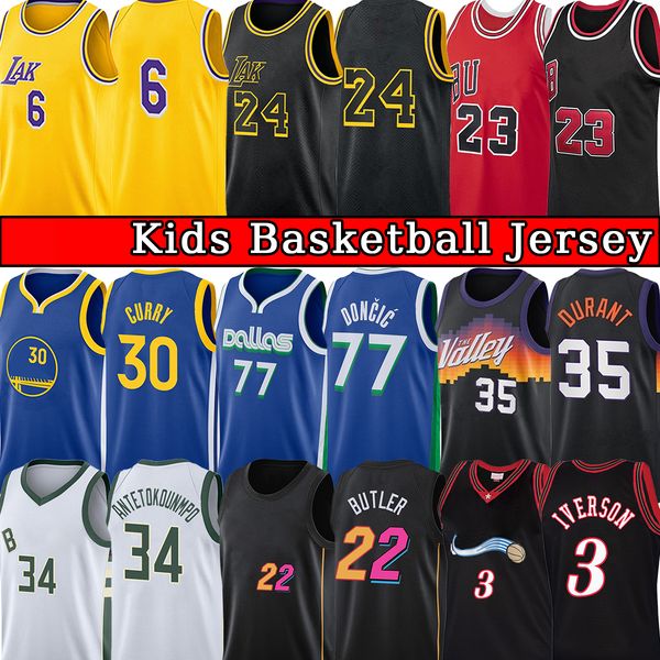 stitched kids basketball jersey lebron 6 james stephen curry michael allen iverson kevin durant larry 33 bird butler ball antetokounmpo devi, Blue;black
stitched kids basketball jersey lebron 6 james stephen curry michael allen iverson kevin durant larry 33 bird butler ball antetokounmpo devi, Blue;black