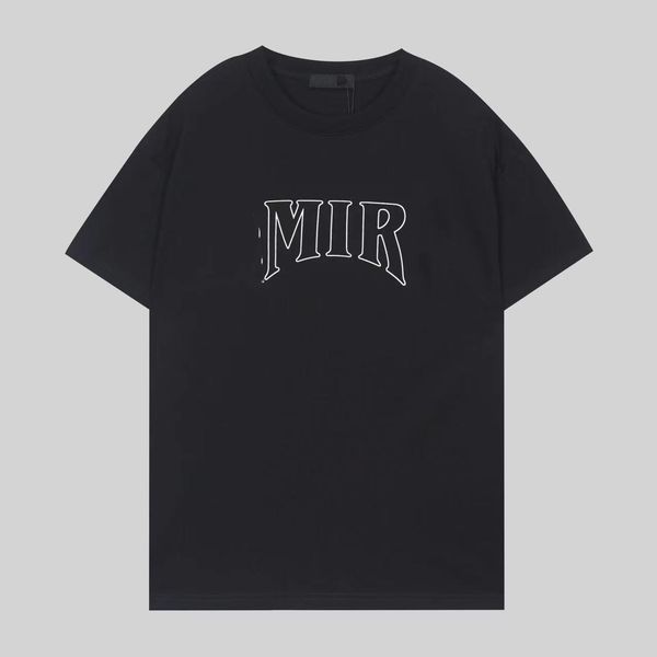american casual simple letter print od07 short-sleeved t-shirt men's summer ins fashion loose versatile couple pure cotton top, White;black